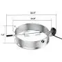 only fire Multi-Purpose Stainless Steel Rotisserie Ring Kit for Weber 22 1/2'' Kettle and Other Similar Grills