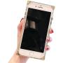 KAPADSON for iPhone X/XS 5.8'' Case,Luxury Clear Shell Crystal Square Metallic Corner Fashion Soft Cover-Laser