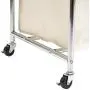 Seville Classics Mobile 3-Bag Heavy-Duty Laundry Hamper Sorter Cart