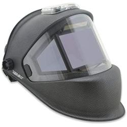 TGR Panoramic 180 View Solar Powered Auto Darkening Welding Helmet - True Color (MATTE CARBON FIBER)