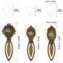 Glarks 12-Pieces Mixed Metal Antique Bronze Bookmark Sets, 6 Styles Round and Oval Alloy Trays and Glass Cabochons for Reading Gift Crafting DIY Book Marker Making Glarks 12-Pieces Mixed Metal Antique Bronze Bookmark Sets, 6 Styles Round and Oval Alloy Trays and Glass Cabochons for Reading Gift Crafting DIY Book Marker Making