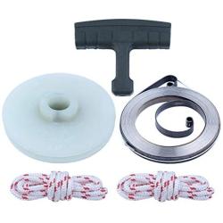 Recoil Starter Spring Pulley Handle Rope Kit Fit Husqvarna 61 266 268 268K 272 Chainsaw Replacement Parts