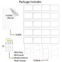 YOU HAVE SPACE Wall Mount Media Storage Rack Cd DVD Organizer 34 Inch Metal Floating Shelf Set of 5 White