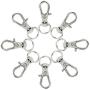 50 pcs Swivel Clasps Lanyard Snap Hook,cnomg Metal Swivel Lanyard Snap Hook Lobster Claw Clasp