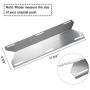 Hisencn Repair kit Replacement for Jenn Air 720-0337, 7200337, 720 0337 Gas Grill Model, 4pack Stainless Steel Burners Pipe Tube, Heat Plates Sheild Tent, Set of 3 Grill Cooking Grid Grates