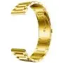 LDFAS Compatible for Fossil 22mm Band, Stainless Steel Metal Strap Compatible for Fossil Gen 5 Carlyle/Julianna/Garrett HR, Q Explorist HR Gen 4/3, Sport 43mm, Gen 5E 44mm Smartwatch, Gold