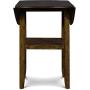 New Classic FURNITURE Gia Dining Drop Leaf Counter Table with Two Chairs, 42-Inch, Brown, 42.25'' Set