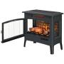 Duraflame 3D Infrared Electric Fireplace Stove with Remote Control - Portable Indoor Space Heater - DFI-5010 (Black)