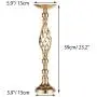 2 Pcs Versatile Metal Flower Arrangement & Candle Holder Stand Set for Wedding Party Dinner Centerpiece Event Restaurant Hotel Decoration (Gold, 2 x L) 2 Pcs Versatile Metal Flower Arrangement & Candle Holder Stand Set for Wedding Party Dinner Centerpiece Event Restaurant Hotel Decoration (Gold, 2 x L)