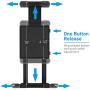 Macally Car Headrest Mount Holder for Apple iPad Pro/Air/Mini, Tablets, Nintendo Switch, iPhone, Smartphones 4.5'' to 10'' Wide with Dual Adjustable Positions and 360° Rotation (HRMOUNTPROB)
