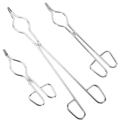 KEILEOHO 16 Inch, 12 Inch & 8 Inch Crucible Tongs with Heat Resistant Safety Melting Furnace Gloves Set, Stainless Steel Professional Grade Crucible Kit Metal Refining Casting Tool KEILEOHO 16 Inch, 12 Inch & 8 Inch Crucible Tongs with Heat Resistant Safety Melting Furnace Gloves Set, Stainless Steel Professional Grade Crucible Kit Metal Refining Casting Tool