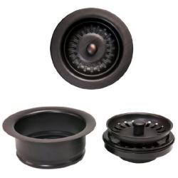 Premier Copper Products DC-1ORB Drain Combination Package for Double Bowl Kitchen Sinks, Oil Rubbed Bronze