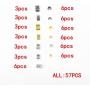 MebuZip 55 Pieces #3 and #5 Zipper Bottom Stops and Top Stops Zipper Stops in Gold, Silver and Gunmetal MebuZip 55 Pieces #3 and #5 Zipper Bottom Stops and Top Stops Zipper Stops in Gold, Silver and Gunmetal
