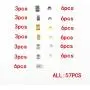 MebuZip 55 Pieces #3 and #5 Zipper Bottom Stops and Top Stops Zipper Stops in Gold, Silver and Gunmetal