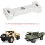 Woyisisi RC Rear Beam, RC Car Upgrade Parts Metal Rear Bumper Collision Beam Replacement for WPL Military Truck