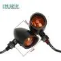 Motorcycle Turn Signals, INNOGLOW 2pcs Heavy Duty Incandescent Bulbs Amber Bullet Amoke Lens Indicators Blinkers Lights for Harley Davidson Honda Suzuki Kawasaki Yamaha (Black) Motorcycle Turn Signals, INNOGLOW 2pcs Heavy Duty Incandescent Bulbs Amber Bullet Amoke Lens Indicators Blinkers Lights for Harley Davidson Honda Suzuki Kawasaki Yamaha (Black)