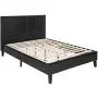 Best Choice Products Faux Leather Upholstered Queen Size Modern Platform Bed Frame Mattress Support w/Wood Slats, Metal Frame, Headboard, Footboard, Black Best Choice Products Faux Leather Upholstered Queen Size Modern Platform Bed Frame Mattress Support w/Wood Slats, Metal Frame, Headboard, Footboard, Black