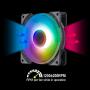 GOLDEN FIELD MH-F Colorful PC Case Fan 120mm Rainbow Color Silent LED Cooling Fan for Computer PC Case CPU Cooler Radiator