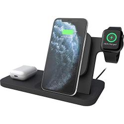 Logitech powered 3-in-1 Qi wireless charging dock (graphite)