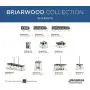 Briarwood Collection Whitewashed Five-Light Farmhouse Linear Chandelier Briarwood Collection Whitewashed Five-Light Farmhouse Linear Chandelier