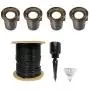 VOLT Cold Forged Brass MR16 in-Grade Light Kit (4-Pack) VOLT Cold Forged Brass MR16 in-Grade Light Kit (4-Pack)