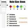 smseace 5PCS Red/Yellow/Blue/Green/White DC/AC12V-24V Energy Saving 5/16 Indicator Light Mounting Hole 8mm with 150mm Cable Length Metal Waterproof LED Indicator Light DQ-8T-5C-12 smseace 5PCS Red/Yellow/Blue/Green/White DC/AC12V-24V Energy Saving 5/16 Indicator Light Mounting Hole 8mm with 150mm Cable Length Metal Waterproof LED Indicator Light DQ-8T-5C-12