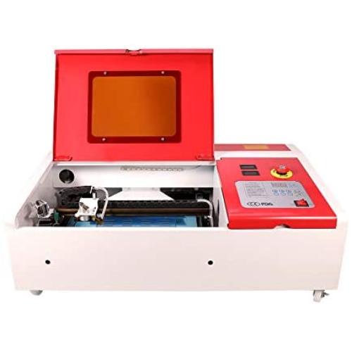 Orion Motor Tech 40W CO2 Laser Engraving Cutting Machine, Digital Control 12'' x 8'' K40 Desktop DIY Wood Laser Engraver Cutter with Red Dot Pointer & Detachable Wheels(2020 Model)