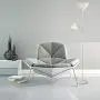Adjustable White Floor Lamp with Reading Light by Light Accents - Susan Modern Standing Lamp for Living Room/Office Lamp 72'' Tall - 150-watt with Side Reading Light Corner Lamp (White)