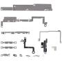 D-FLIFE Internal Metal Plate Cover Parts for iPhone X,Bracket Replacement Inlcuding Complete Full Screw Set and Reapir Tool Kit (for iPhone X)