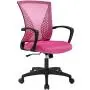 Office Chair Desk Chair Computer Chair with Lumbar Support Armrest Mid Back Rolling Swivel Task Adjustable Mesh Ergonomic Chair for Women Adults, Pink Office Chair Desk Chair Computer Chair with Lumbar Support Armrest Mid Back Rolling Swivel Task Adjustable Mesh Ergonomic Chair for Women Adults, Pink