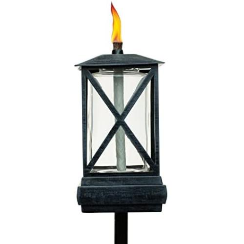 TIKI Brand 65-Inch Square Beacon Torch, Metal/Black