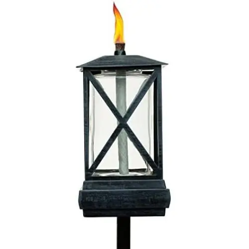 TIKI Brand 65-Inch Square Beacon Torch, Metal/Black TIKI Brand 65-Inch Square Beacon Torch, Metal/Black