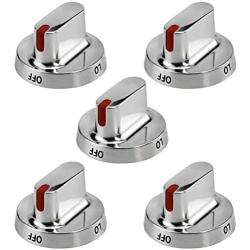 AMI PARTS DG64-00472A/DG64-00347A Range Surface Burner Knob Dial knob Compatible with Samsung Stove Range Oven - Replaces AP5949480 PS10058981 for Model FX510BGS FX710BGS NX58F5300SS NX58F5500SS(5pcs)