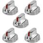 AMI PARTS DG64-00472A/DG64-00347A Range Surface Burner Knob Dial knob Compatible with Samsung Stove Range Oven - Replaces AP5949480 PS10058981 for Model FX510BGS FX710BGS NX58F5300SS NX58F5500SS(5pcs)