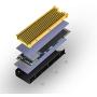 NVMe Heatsinks for M.2 2280mm SSD Double-Sided Cooling Design（Gold）