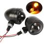 INNOGLOW Motorcycle Turn Signal Lights Bulb Amber Universal Incandescent Lens Indicators Blinkers Lights for Custom Honda Suzuki Yamaha Kawasaki Harley Davidson Choppers Cruisers (2 PCS)