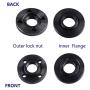 Grinder Angle Spanner Wrench Flange Nut Compatible With Dewalt Milwaukee 193465-4 Bosch Black Decker Ryobi 4.5'' 5'' 5/8-11 Parts
