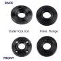 Ketofa Angle Grinder Flange Nut for Dewalt Ryobi Milwaukee Black & Decker Metal Inner Outer Flange Nut 224399-1 193465-4 224568-4 Parts (2 Set)