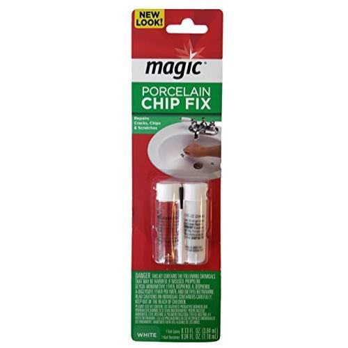 Magic Porcelain 2 Part Epoxy Chip Fix, White Magic Porcelain 2 Part Epoxy Chip Fix, White