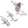Swpeet 110Pcs 3 Styles Shelf Pins Assortment Kit, Top Quality Nickel Plated Shelf Bracket Pegs Cabinet Furniture Shelf Pins Support for Shelf Holes on Cabinets, Entertainment Centers Swpeet 110Pcs 3 Styles Shelf Pins Assortment Kit, Top Quality Nickel Plated Shelf Bracket Pegs Cabinet Furniture Shelf Pins Support for Shelf Holes on Cabinets, Entertainment Centers