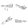 Door Handle Hinge Repair Tool, Chrome Metal Auto Outer Door Handle Hinge Repair Tool Kit OS or NS for Fiat 500 51939041 51964555