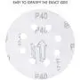 5-Inch 8-Hole Hook and Loop Sanding Discs 70PCS, 40/80/120/240/320/600/800 Assorted Grits Sandpaper - Pack of 70