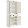 Crosley Furniture Seaside Kitchen Pantry Cabinet - Distressed White
