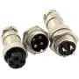 DGZZI 5Pairs GX16 4Pin Male Female Circular Aviation Connector Plug 16MM Wire Panel Metal Connector DGZZI 5Pairs GX16 4Pin Male Female Circular Aviation Connector Plug 16MM Wire Panel Metal Connector