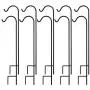FEED GARDEN Shepherds Hook 48 Inch Super Strong Metal Garden Hooks for Hanging Bird Feeders, Flower Pots, Lanterns, Wedding Decor, Holiday Decorations, Black, 10 Pack FEED GARDEN Shepherds Hook 48 Inch Super Strong Metal Garden Hooks for Hanging Bird Feeders, Flower Pots, Lanterns, Wedding Decor, Holiday Decorations, Black, 10 Pack