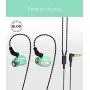 BLON BL05S in Ear Earphone, HiFiHear in Ear Headphone 10mm Carbon Diaphragm Dynamic Drive Bass HiFi DJ in Ear Monitor, in Ear Headphone with Detachable Cable Wired Earphone (Green No Mic) BLON BL05S in Ear Earphone, HiFiHear in Ear Headphone 10mm Carbon Diaphragm Dynamic Drive Bass HiFi DJ in Ear Monitor, in Ear Headphone with Detachable Cable Wired Earphone (Green No Mic)