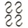 S Hook - Heavy Duty, Marine Grade 316 Stainless Steel 2.5'' Long, 5/16'', Extra Strong S Shaped Hook - Thick Metal Hook for Hanging and Utility Use (4) S Hook - Heavy Duty, Marine Grade 316 Stainless Steel 2.5'' Long, 5/16'', Extra Strong S Shaped Hook - Thick Metal Hook for Hanging and Utility Use (4)