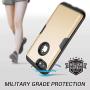 YOUMAKER Designed for iPhone 8 Case & iPhone 7 Case, Full Body Rugged with Built-in Screen Protector Heavy Duty Protection Slim Fit Shockproof Cover for Apple iPhone 8 4.7 Inch - Gold