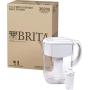 Brita Water Pitcher with 1 Filter, W 1 Std, White