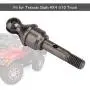 Dilwe RC Truck CVD Axle, Metal RC Front/Rear CVD Axle for Traxxas Slash 4X4 1/10 Truck Remote Control Car Component Replacement Part Accessory(Front-Gray Black )